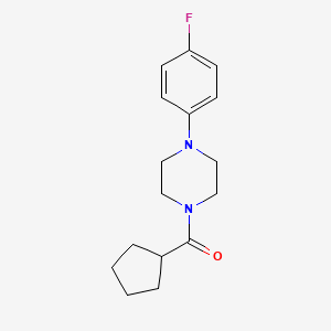 molecular formula C16H21FN2O B5821002 1-(cyclopentylcarbonyl)-4-(4-fluorophenyl)piperazine 