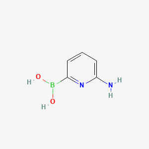 B582101 (6-Aminopyridin-2-yl)boronic acid CAS No. 1220910-24-6