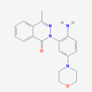 2-[2-amino-5-(4-morpholinyl)phenyl]-4-methyl-1(2H)-phthalazinone