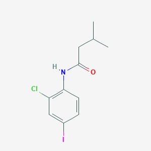 molecular formula C11H13ClINO B5821053 N-(2-chloro-4-iodophenyl)-3-methylbutanamide 