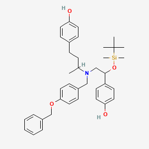 molecular formula C38H49NO4Si B582107 N-(4-苄氧基)苄基 O-叔丁基二甲基甲硅烷基莱克多巴胺 CAS No. 1797132-48-9