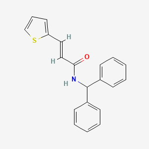 molecular formula C20H17NOS B5821071 N-(diphenylmethyl)-3-(2-thienyl)acrylamide 