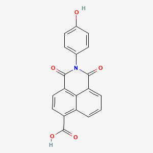 molecular formula C19H11NO5 B5821100 2-(4-hydroxyphenyl)-1,3-dioxo-2,3-dihydro-1H-benzo[de]isoquinoline-6-carboxylic acid 