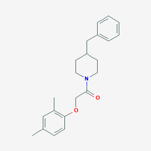 molecular formula C22H27NO2 B5821125 4-benzyl-1-[(2,4-dimethylphenoxy)acetyl]piperidine 
