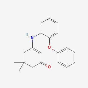 molecular formula C20H21NO2 B5821143 5,5-dimethyl-3-[(2-phenoxyphenyl)amino]-2-cyclohexen-1-one 