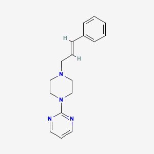 molecular formula C17H20N4 B5821181 2-[4-[(E)-3-phenylprop-2-enyl]piperazin-1-yl]pyrimidine 