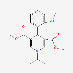 molecular formula C19H23NO5 B5821188 dimethyl 1-isopropyl-4-(2-methoxyphenyl)-1,4-dihydro-3,5-pyridinedicarboxylate 