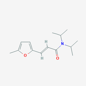 molecular formula C14H21NO2 B5821195 N,N-diisopropyl-3-(5-methyl-2-furyl)acrylamide 