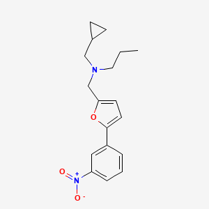 (cyclopropylmethyl){[5-(3-nitrophenyl)-2-furyl]methyl}propylamine
