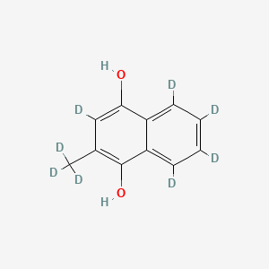 molecular formula C11H10O2 B582122 2-Methyl-1,4-naphthalenediol-d8 CAS No. 1142409-65-1