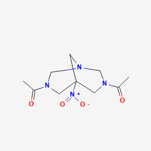molecular formula C10H16N4O4 B5821246 3,7-diacetyl-5-nitro-1,3,7-triazabicyclo[3.3.1]nonane CAS No. 32516-00-0