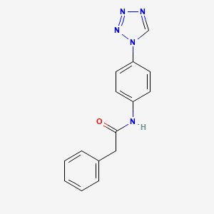 molecular formula C15H13N5O B5821254 2-phenyl-N-[4-(1H-tetrazol-1-yl)phenyl]acetamide 