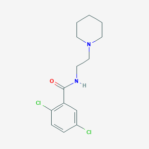 2,5-dichloro-N-[2-(1-piperidinyl)ethyl]benzamide