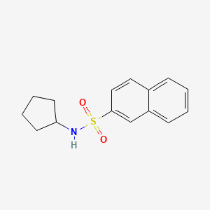 molecular formula C15H17NO2S B5821273 N-cyclopentyl-2-naphthalenesulfonamide 