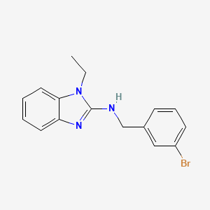 molecular formula C16H16BrN3 B5821275 N-(3-bromobenzyl)-1-ethyl-1H-benzimidazol-2-amine 