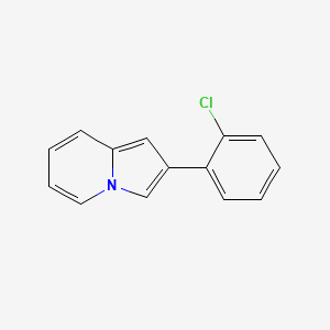 molecular formula C14H10ClN B5821290 2-(2-氯苯基)吲哚嗪 