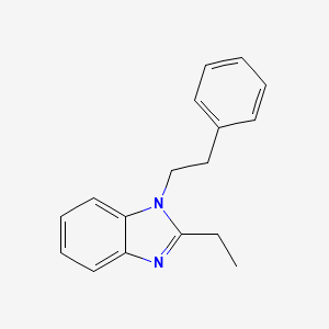 molecular formula C17H18N2 B5821302 2-ethyl-1-(2-phenylethyl)-1H-benzimidazole 