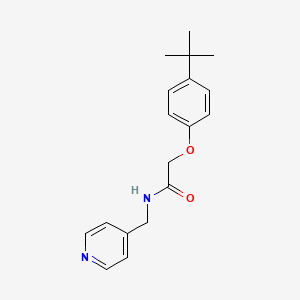 molecular formula C18H22N2O2 B5821326 2-(4-tert-butylphenoxy)-N-(4-pyridinylmethyl)acetamide 