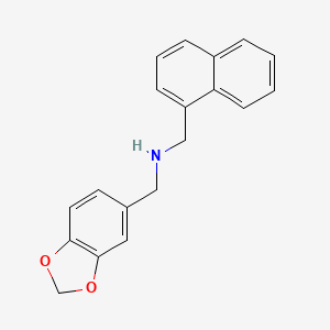 molecular formula C19H17NO2 B5821342 (1,3-benzodioxol-5-ylmethyl)(1-naphthylmethyl)amine CAS No. 352436-18-1