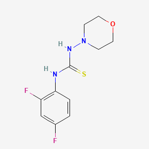 molecular formula C11H13F2N3OS B5821358 N-(2,4-difluorophenyl)-N'-4-morpholinylthiourea 