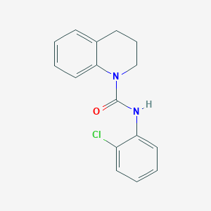 molecular formula C16H15ClN2O B5821359 N-(2-chlorophenyl)-3,4-dihydro-1(2H)-quinolinecarboxamide 