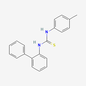 molecular formula C20H18N2S B5821365 N-2-biphenylyl-N'-(4-methylphenyl)thiourea 