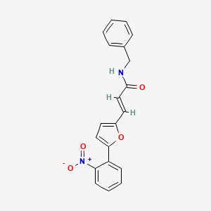 molecular formula C20H16N2O4 B5821376 N-benzyl-3-[5-(2-nitrophenyl)-2-furyl]acrylamide 