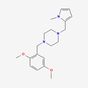 molecular formula C19H27N3O2 B5821389 1-(2,5-dimethoxybenzyl)-4-[(1-methyl-1H-pyrrol-2-yl)methyl]piperazine 