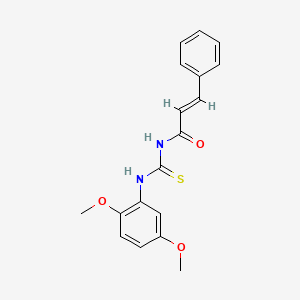 molecular formula C18H18N2O3S B5821402 N-{[(2,5-dimethoxyphenyl)amino]carbonothioyl}-3-phenylacrylamide 
