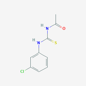 molecular formula C9H9ClN2OS B5821419 N-{[(3-chlorophenyl)amino]carbonothioyl}acetamide 