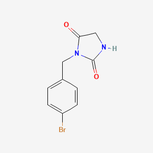 molecular formula C10H9BrN2O2 B5821441 3-(4-bromobenzyl)-2,4-imidazolidinedione 