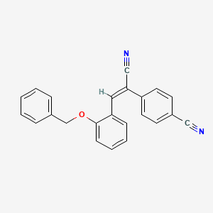molecular formula C23H16N2O B5821491 4-{2-[2-(benzyloxy)phenyl]-1-cyanovinyl}benzonitrile 
