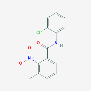 molecular formula C14H11ClN2O3 B5821498 N-(2-chlorophenyl)-3-methyl-2-nitrobenzamide 