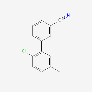 molecular formula C14H10ClN B582151 3-(2-Chloro-5-methylphenyl)benzonitrile CAS No. 1365272-10-1