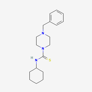 molecular formula C18H27N3S B5821512 4-benzyl-N-cyclohexyl-1-piperazinecarbothioamide 