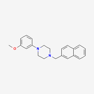 molecular formula C22H24N2O B5821517 1-(3-methoxyphenyl)-4-(2-naphthylmethyl)piperazine 
