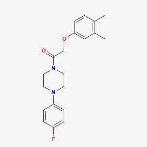 molecular formula C20H23FN2O2 B5821522 1-[(3,4-dimethylphenoxy)acetyl]-4-(4-fluorophenyl)piperazine 