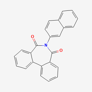 molecular formula C24H15NO2 B5821534 6-(2-naphthyl)-5H-dibenzo[c,e]azepine-5,7(6H)-dione 