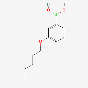 molecular formula C11H17BO3 B582155 3-Pentyloxyphenylboronic acid CAS No. 1296671-86-7
