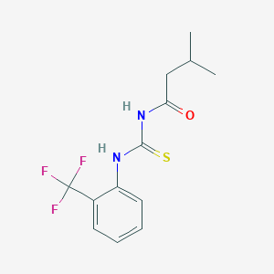 molecular formula C13H15F3N2OS B5821558 3-methyl-N-({[2-(trifluoromethyl)phenyl]amino}carbonothioyl)butanamide 