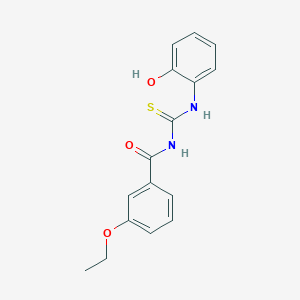 molecular formula C16H16N2O3S B5821579 3-ethoxy-N-{[(2-hydroxyphenyl)amino]carbonothioyl}benzamide 