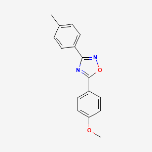 molecular formula C16H14N2O2 B5821591 5-(4-methoxyphenyl)-3-(4-methylphenyl)-1,2,4-oxadiazole 