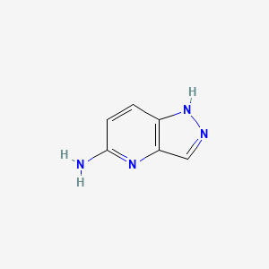 molecular formula C6H6N4 B582160 1h-Pyrazolo[4,3-b]pyridin-5-amine CAS No. 1206974-46-0