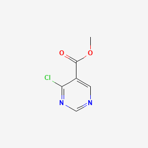 molecular formula C6H5ClN2O2 B582161 Methyl 4-chloropyrimidine-5-carboxylate CAS No. 1246471-45-3