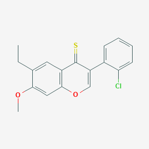 molecular formula C18H15ClO2S B5821622 3-(2-chlorophenyl)-6-ethyl-7-methoxy-4H-chromene-4-thione 