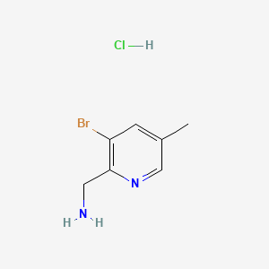 molecular formula C7H10BrClN2 B582167 (3-Bromo-5-methylpyridin-2-YL)methanamine hydrochloride CAS No. 1257535-62-8