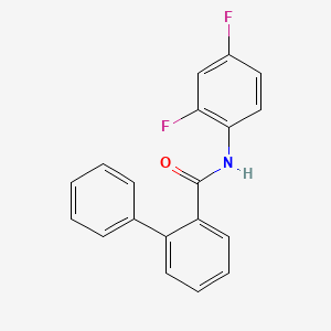 molecular formula C19H13F2NO B5821704 N-(2,4-difluorophenyl)-2-biphenylcarboxamide 