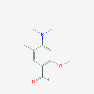 molecular formula C12H17NO2 B5821749 4-[ethyl(methyl)amino]-2-methoxy-5-methylbenzaldehyde 