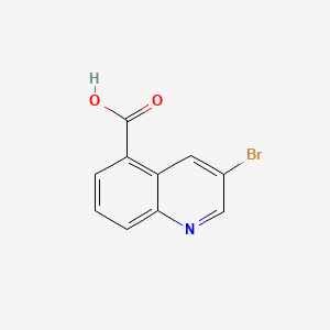 molecular formula C10H6BrNO2 B582176 3-溴喹啉-5-羧酸 CAS No. 1344046-12-3