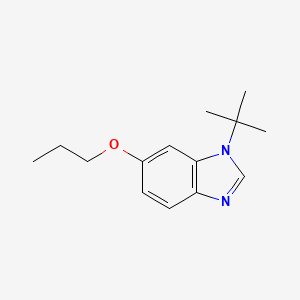molecular formula C14H20N2O B582177 1-tert-Butyl-6-propoxybenzimidazole CAS No. 1314988-55-0